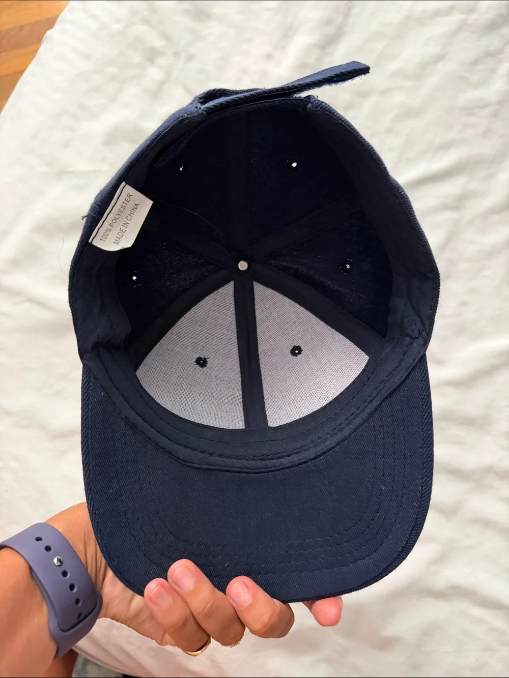 Navy Kids Baseball Cap with White 'O' Patch